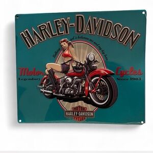 Harley Davidson Vintage Metal Sign 13”x 15”